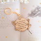 Lord of the rings inspired wooden keyring