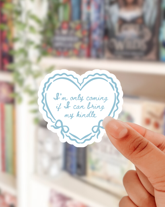 bring my kindle heart sticker