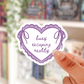 busy escaping reality heart sticker