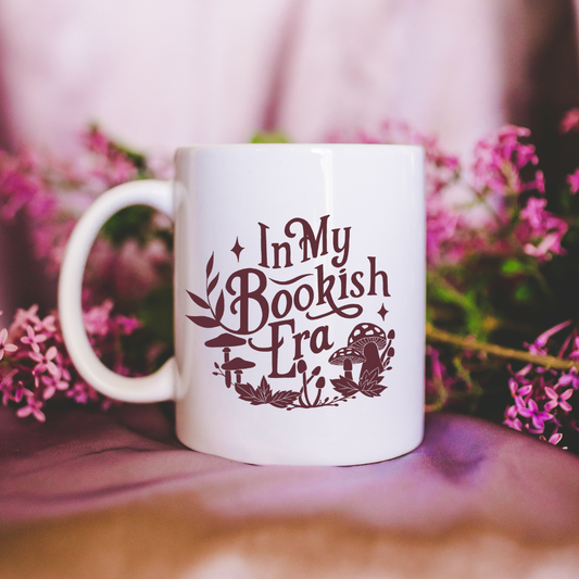 In my bookish era 11 oz ceramic mug