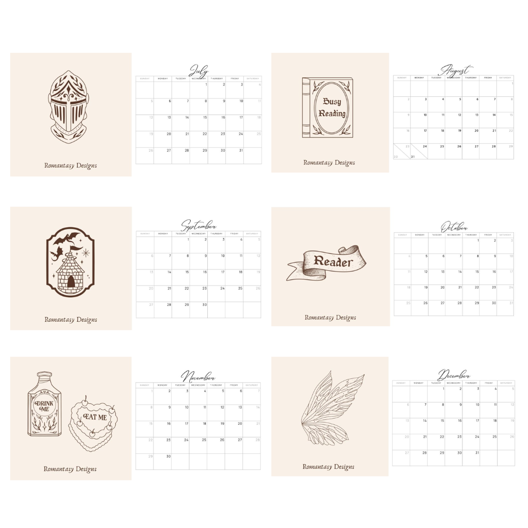 HALF PRICE! Bookish desk calendar 2026 - leftover from the 2025 advent calendar