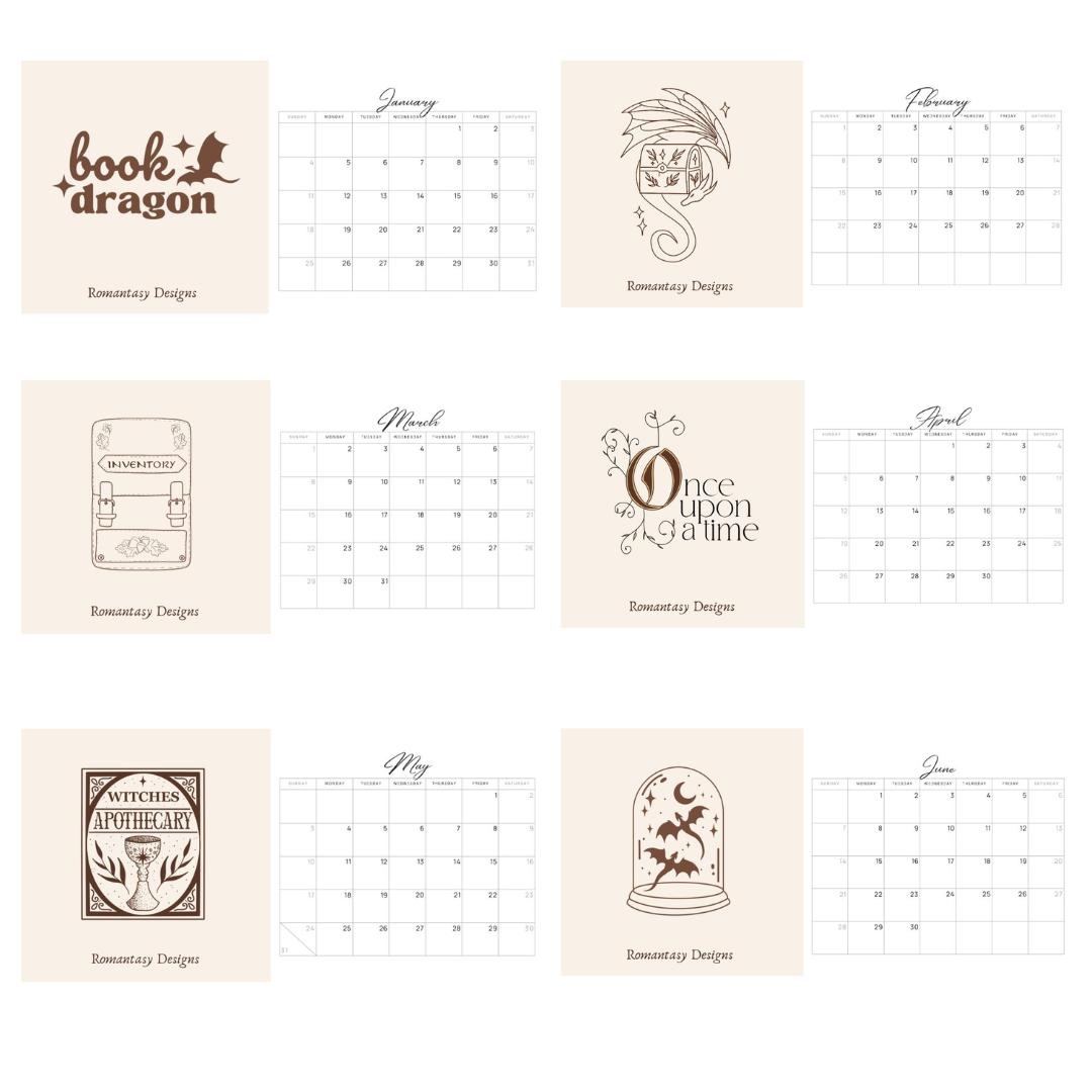 HALF PRICE! Bookish desk calendar 2026 - leftover from the 2025 advent calendar