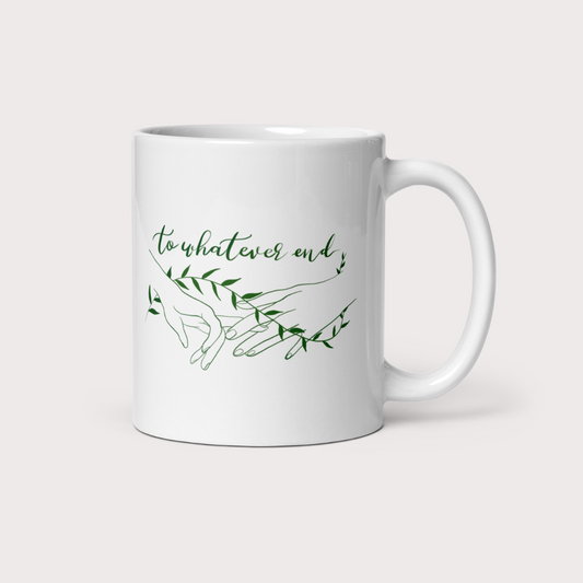 Throne of glass to whatever end ceramic mug, officially licensed by Sarah J Maas