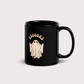 Ghost books black halloween mug 11oz coffee mug