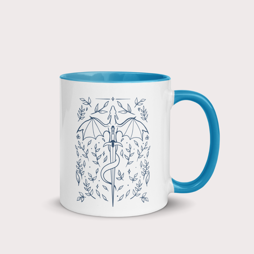 Dragon and sword 11oz ceramic mug