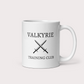 Valkyrie training club crossed swords 11oz ceramic mug