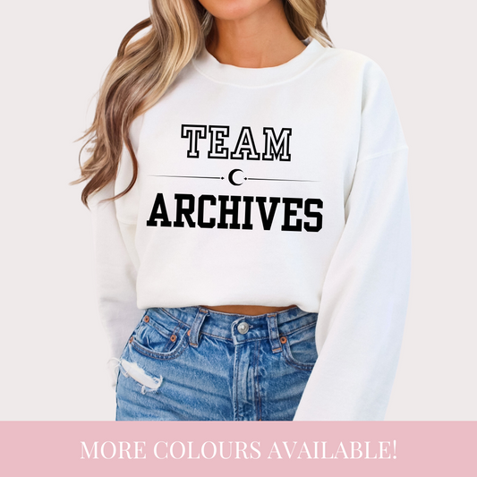 Team Archives Crescent City white or grey crewneck