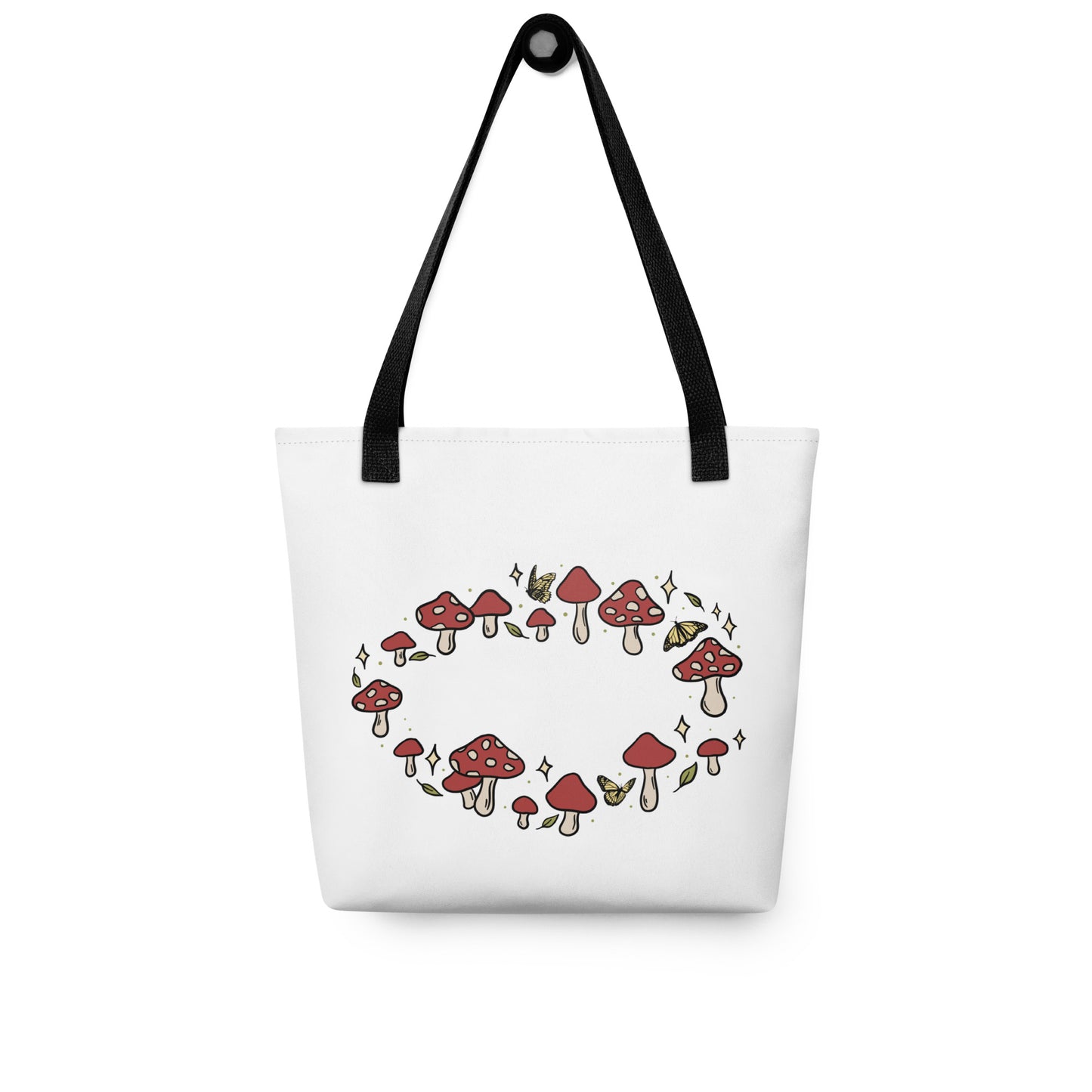 Toadstool fairy circle tote