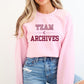 Team Archives Crescent City Pink crewneck