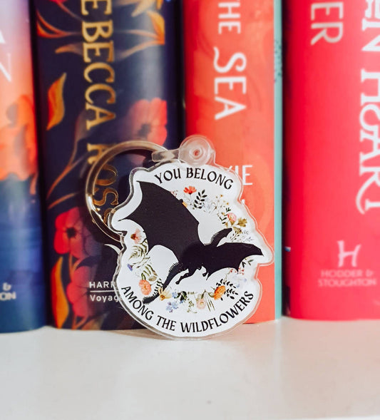 wildflower dragon keyring