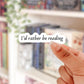 Rather be reading vinyl sticker