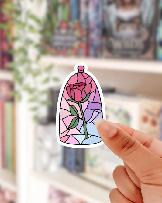 enchanted rose sticker