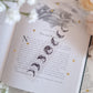 Moon phase transparent bookmark