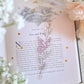 Butterfly and vines transparent bookmark