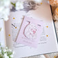 Bunny and book magnetic bookmark