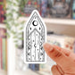 Fairy door outline sticker