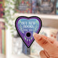 Bookish planchette sticker