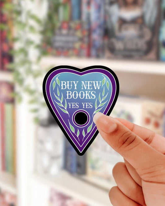 Bookish planchette sticker