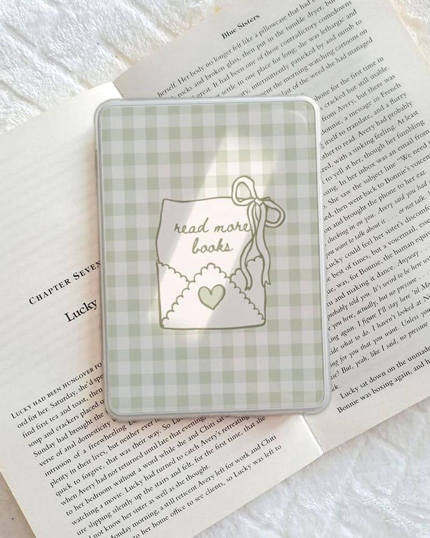 Gingham read more books Kindle insert