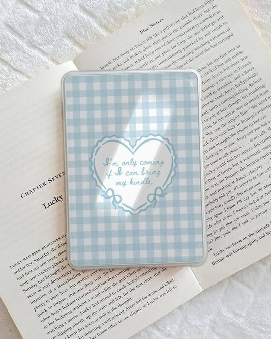 Gingham heart Kindle insert