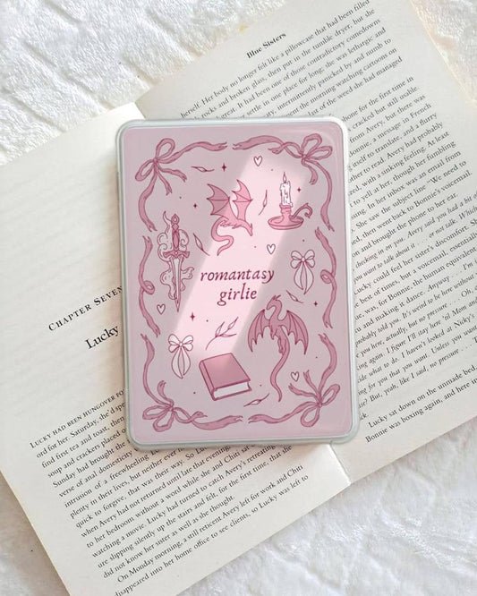 Romantasy girly Kindle insert pink