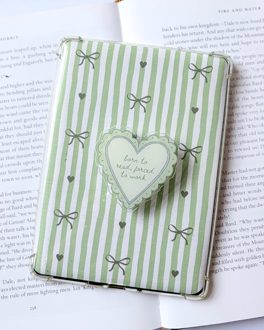 Born to read kindle/phone grip