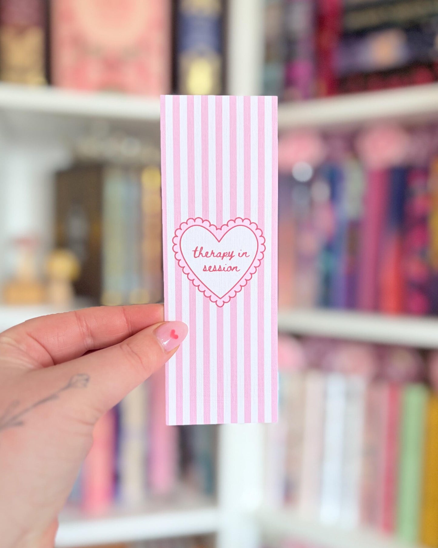 Reading therapy in session bookmark