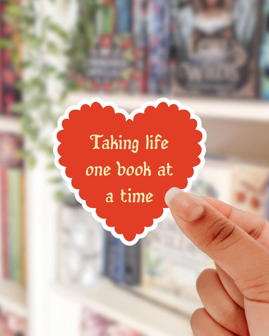 One book at a time folklore sticker