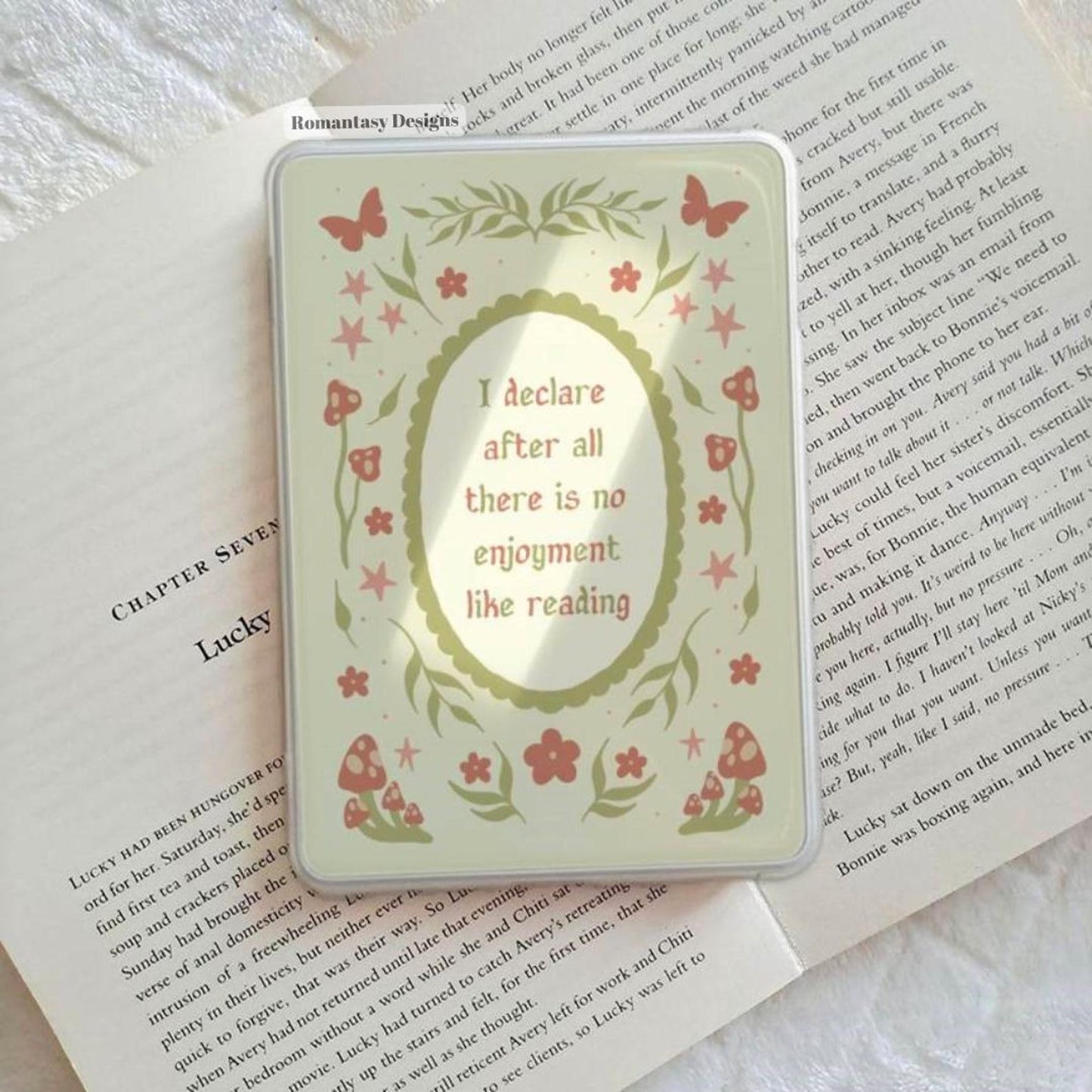 No enjoyment like reading Kindle insert