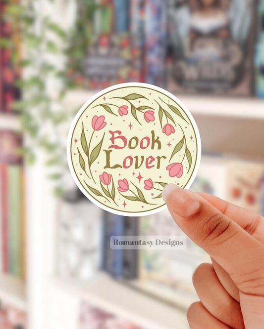 Book lover tulip Sticker: Kindle stickers