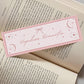 Hopeless romantic bookmark