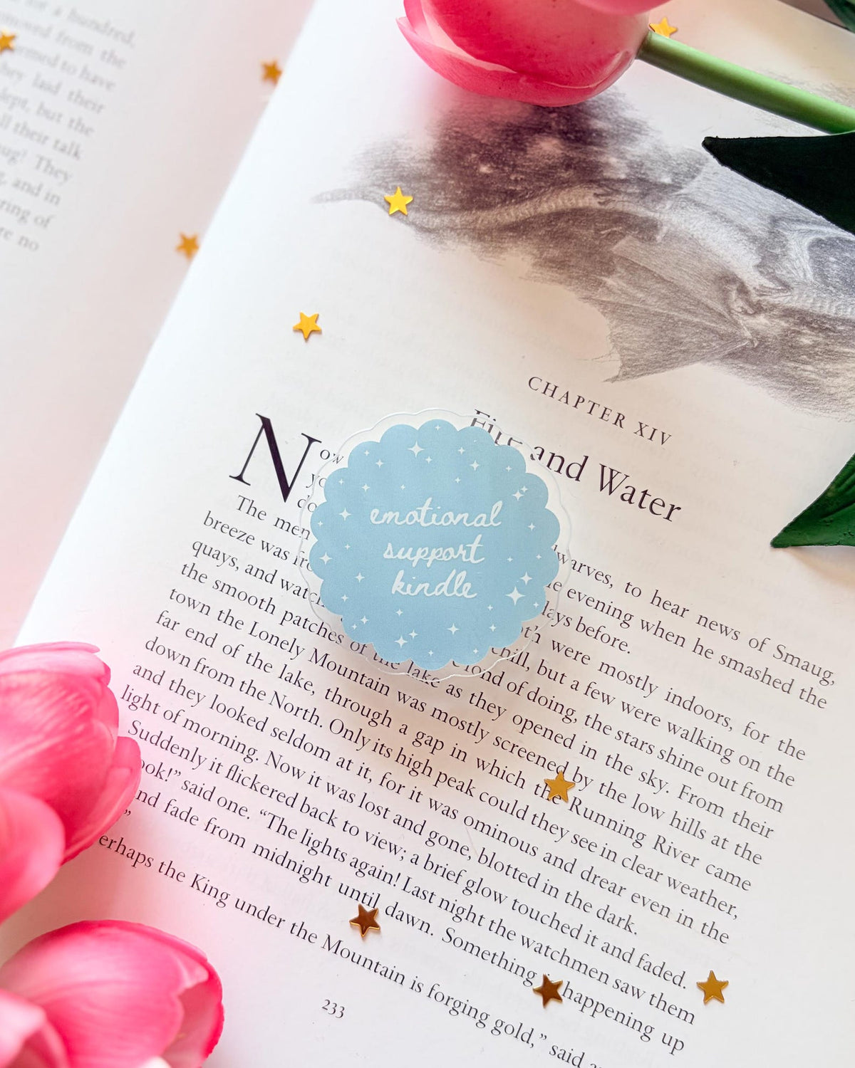 Emotional support kindle/phone grip: adhesive acrylic e-reader grip