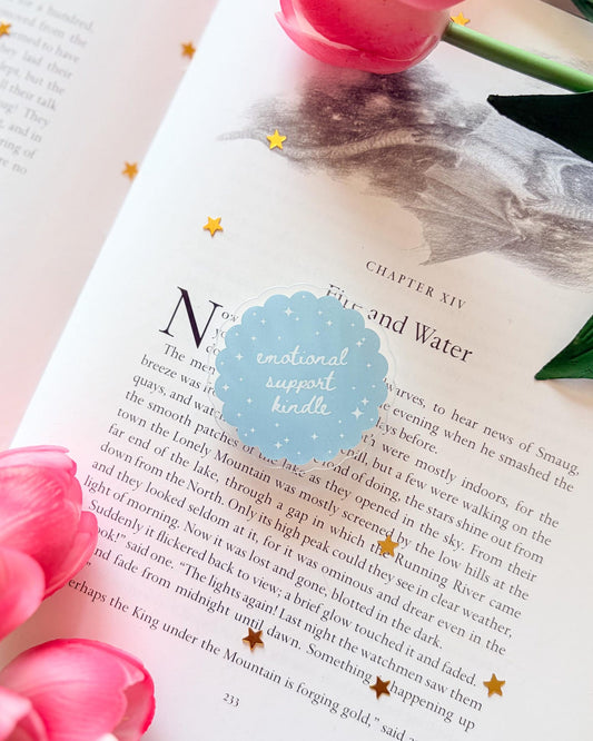 Emotional support kindle/phone grip: adhesive acrylic e-reader grip