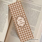 Autumn plaid pumpkin spice everything bookmark