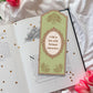 I fall in love with fictional characters die cut bookmark