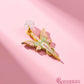 winged dagger enamel gold and pink dust plug charm type-c