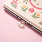White and gold bow enamel kindle/phone dust plug charm type-c