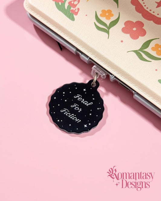 Feral for fiction kindle/phone dust plug charm type-c