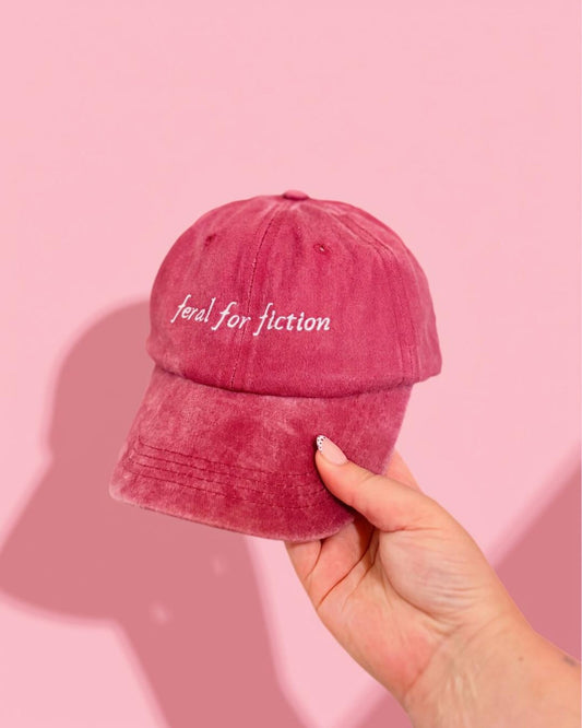 Feral for fiction embroidered cap