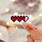 Gamer hearts sticker