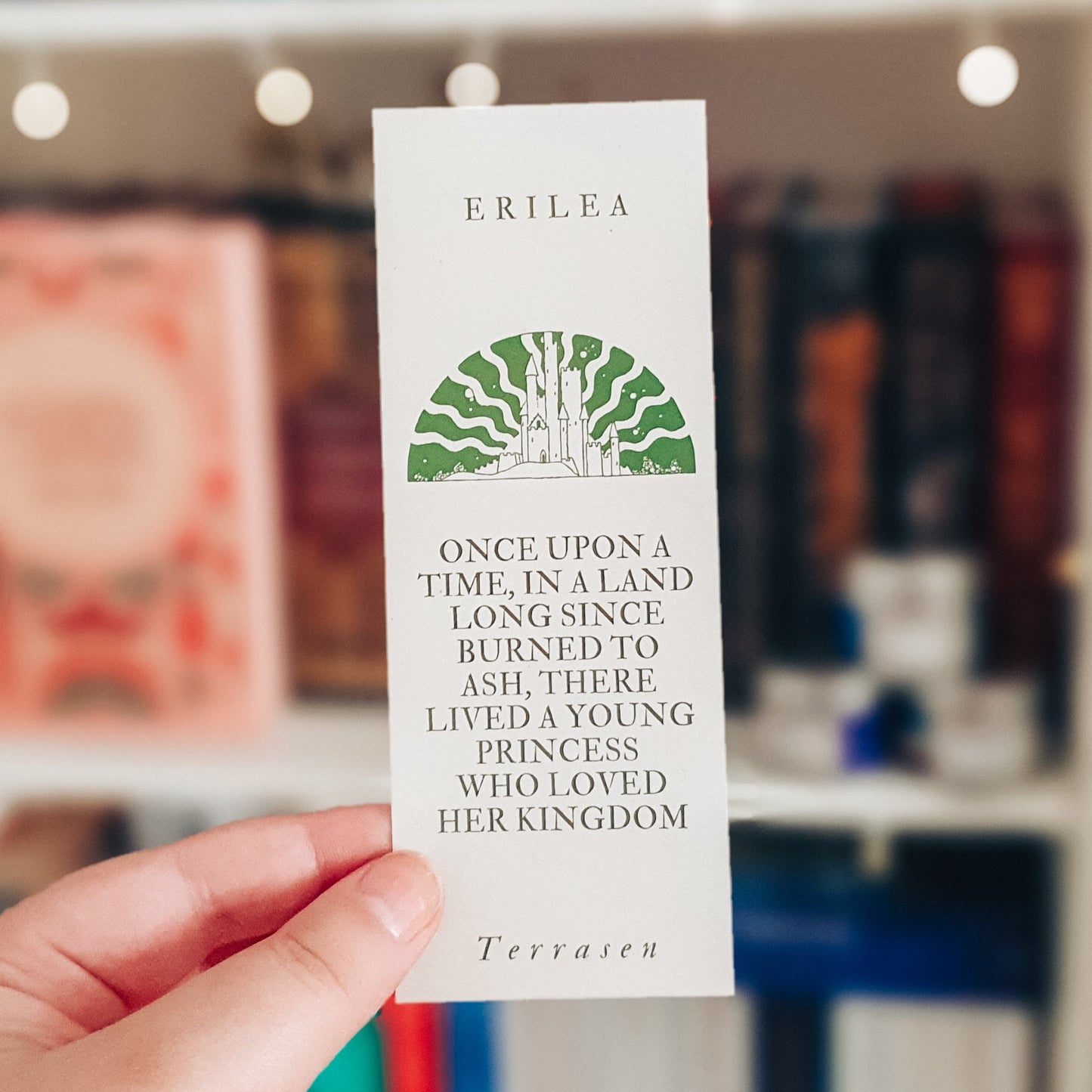 Throne of glass Terrasen single sided bookmark - officially licensed by Sarah J Maas