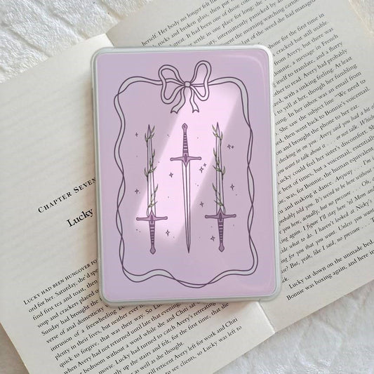 Lilac fantasy swords Kindle insert