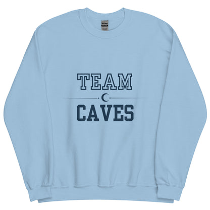 Team Caves Crescent City blue crewneck