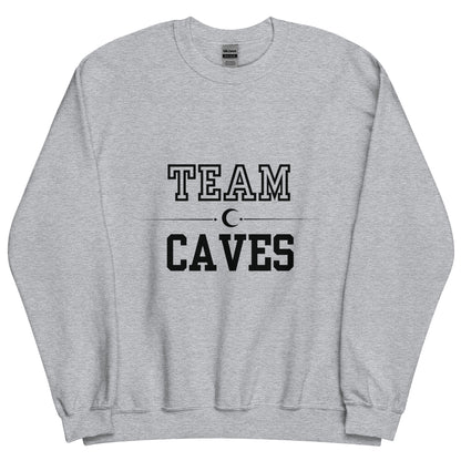 Team Caves Crescent City crewneck, grey or white