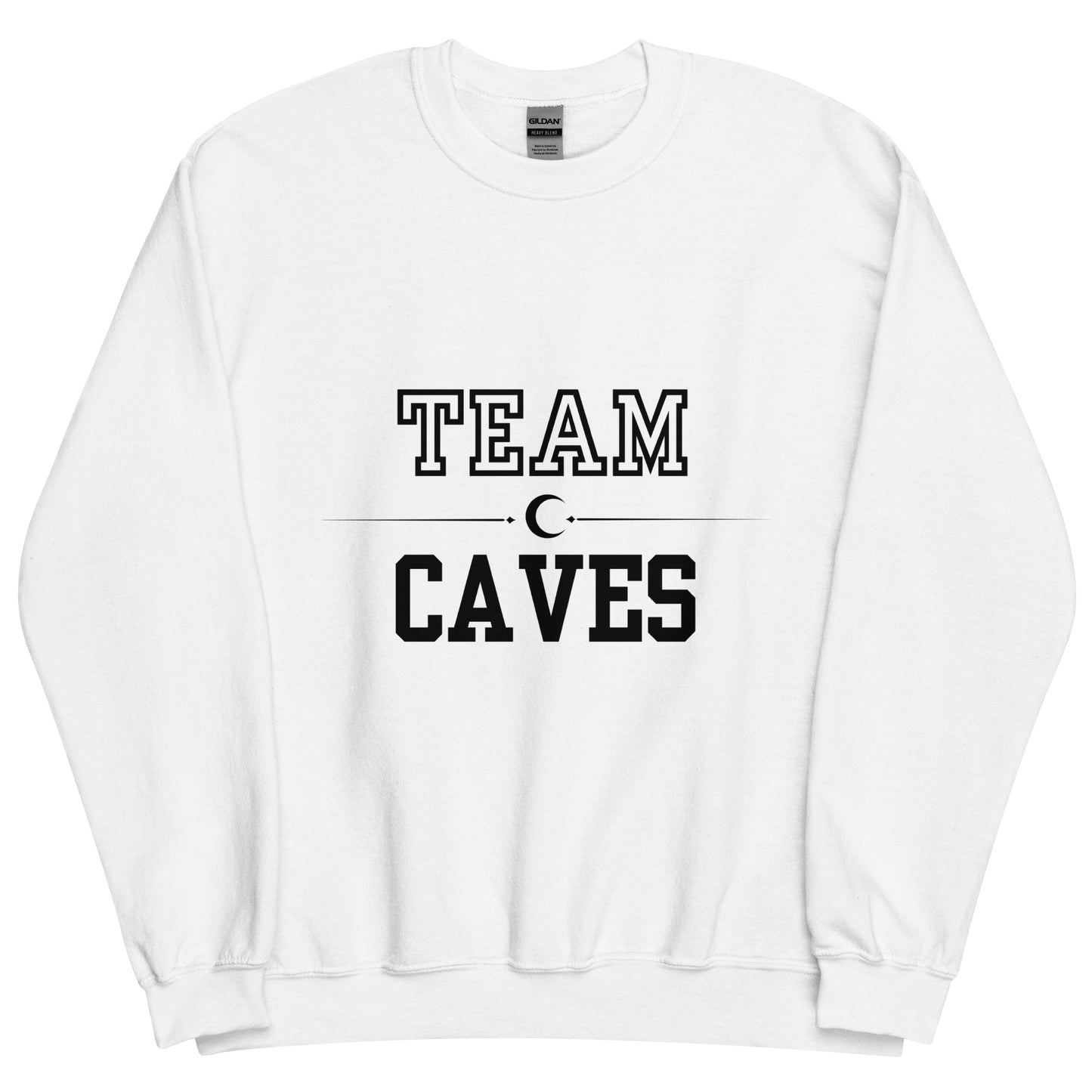 Team Caves Crescent City crewneck, grey or white