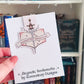 Romantasy book club pink magnetic bookmark