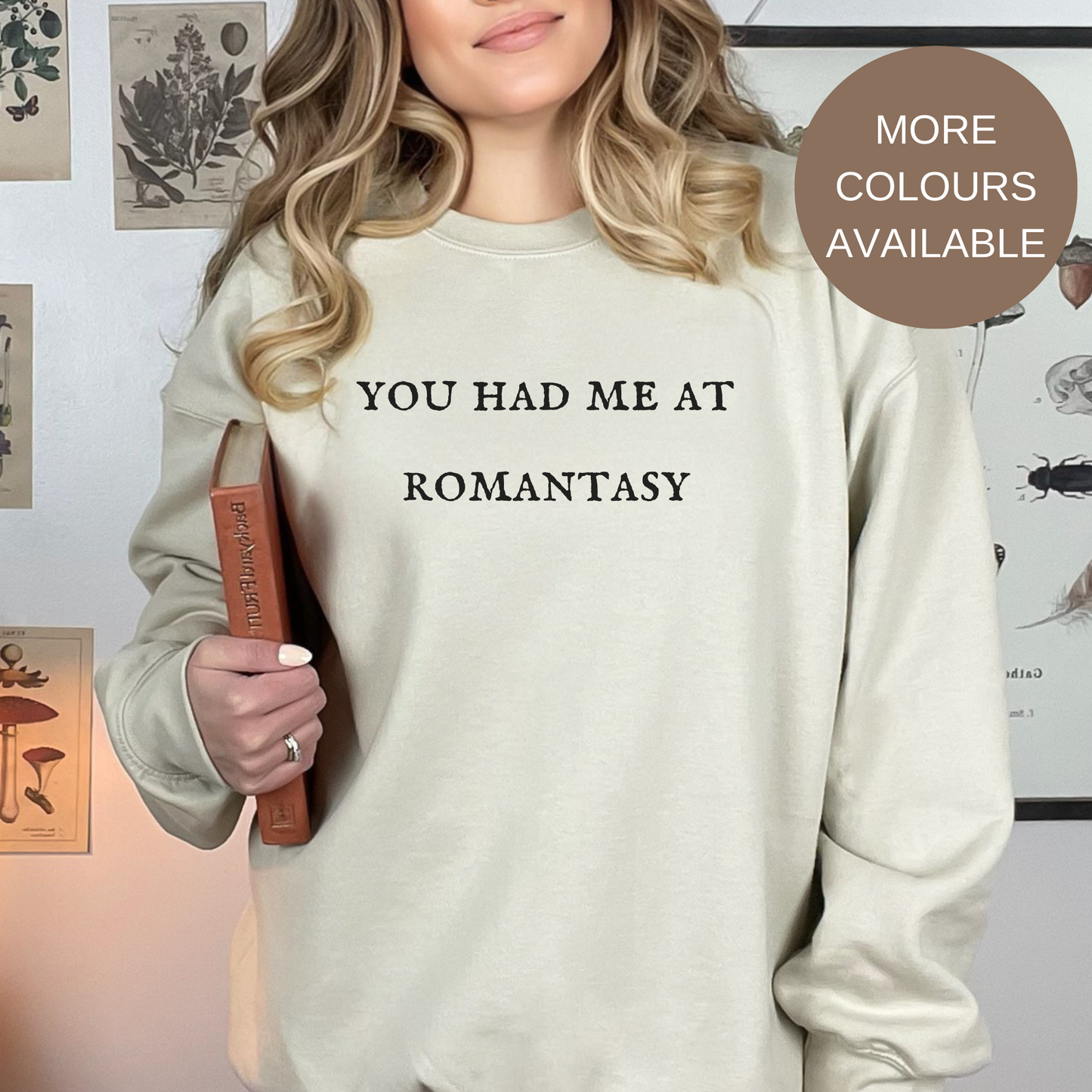 You had me at romantasy crewneck unisex sweatshirt