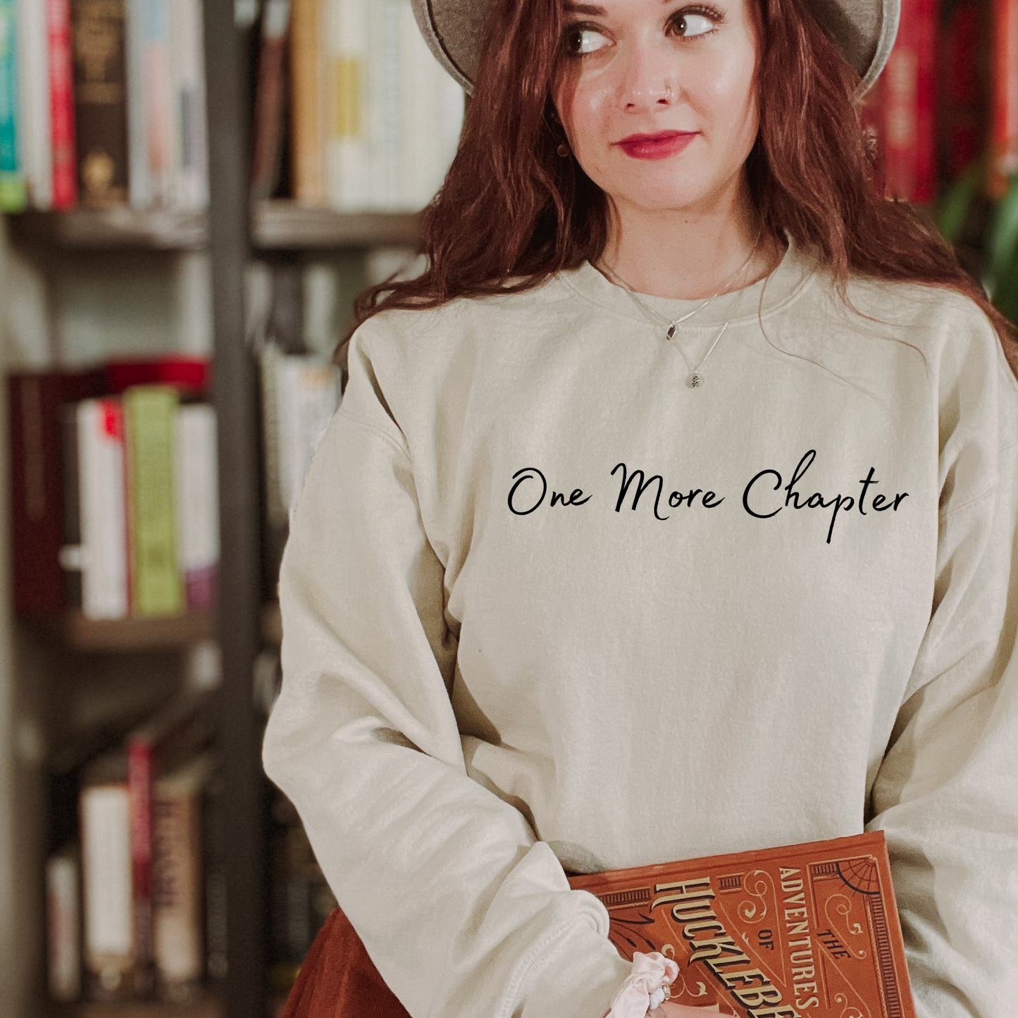 One more chapter crewneck unisex sweatshirt