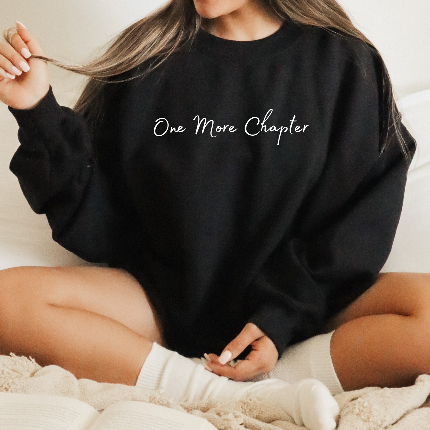 One more chapter crewneck unisex sweatshirt