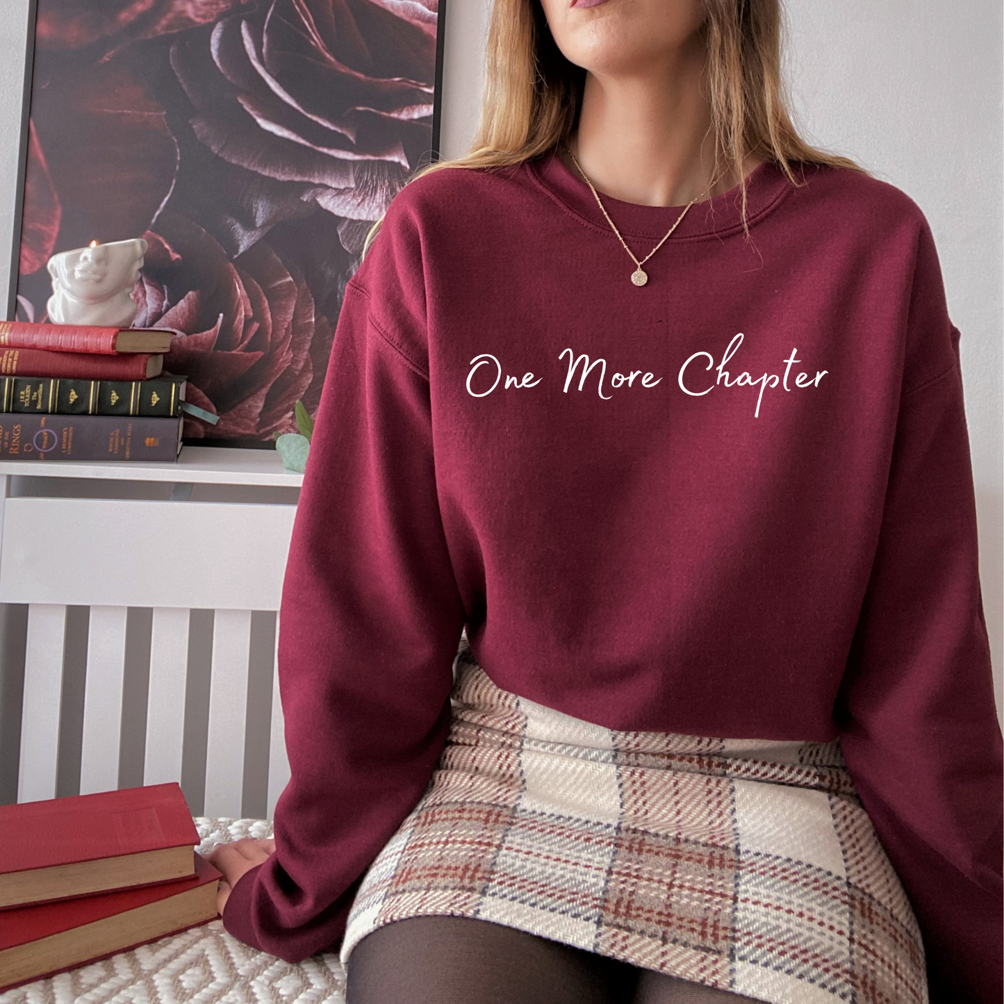 One more chapter crewneck unisex sweatshirt